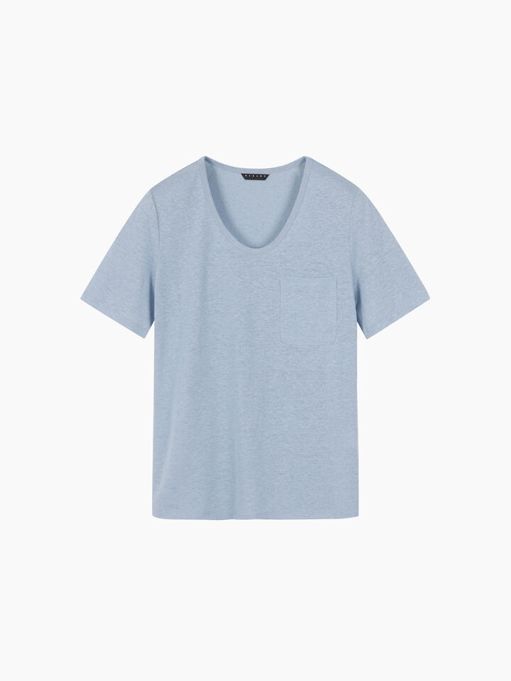 T-SHIRT - sisley k short sleeve t-shirt - Light Blue | Sisley K image number 2